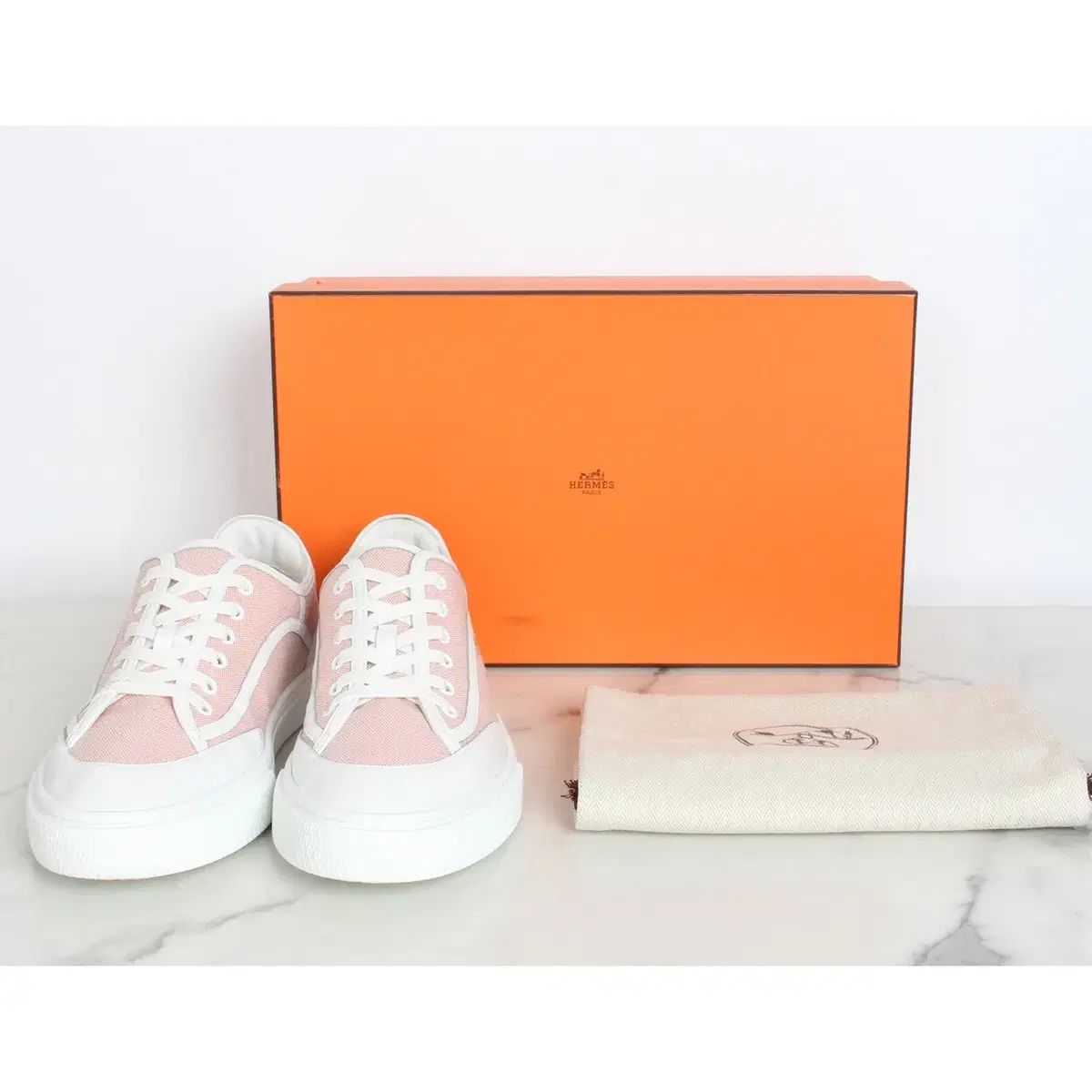 Hermes エルメス ゲット スニーカー ピンク 42 270