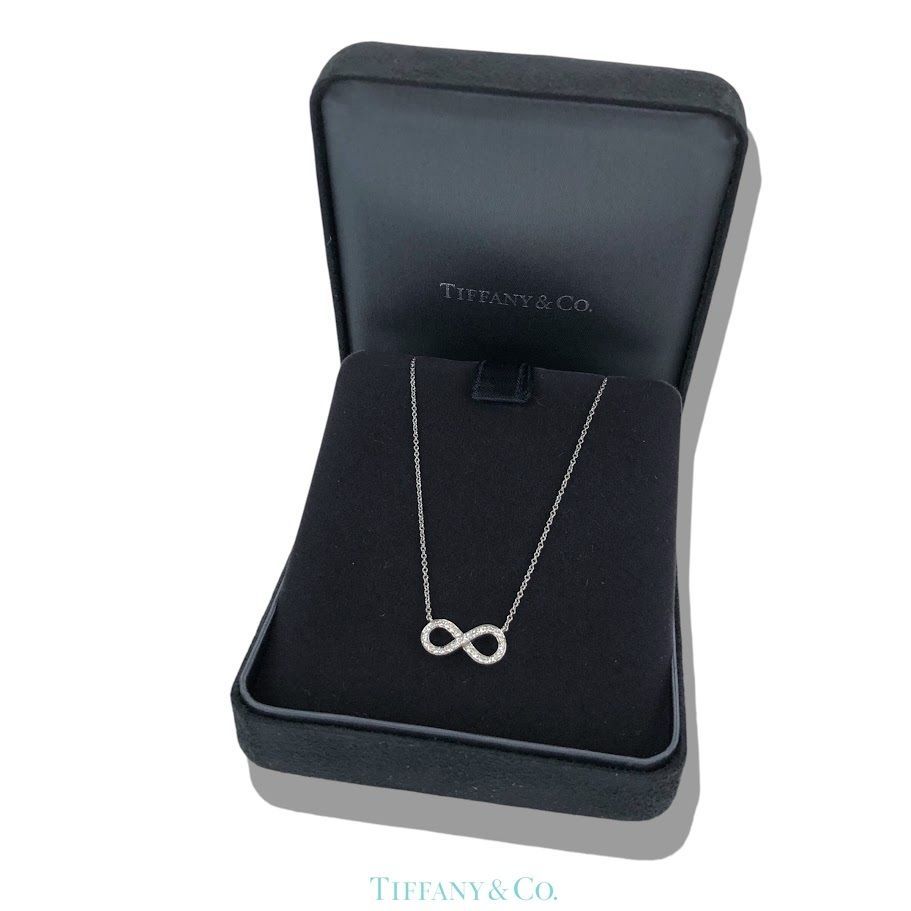 Tiffany - Co. ティファニー インフィニティ ダイヤモンド PT950 ネックレス 3.4g 鑑定済み