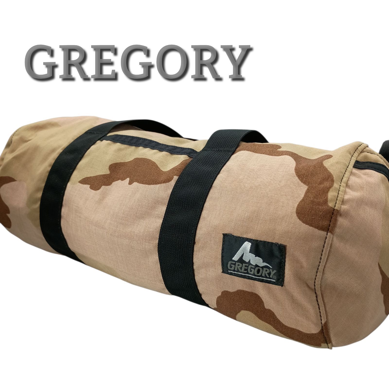GREGORY グレゴリー 旧タグ ダッフルバッグ M ボストンバッグ ナイロン モカ デザート 迷彩