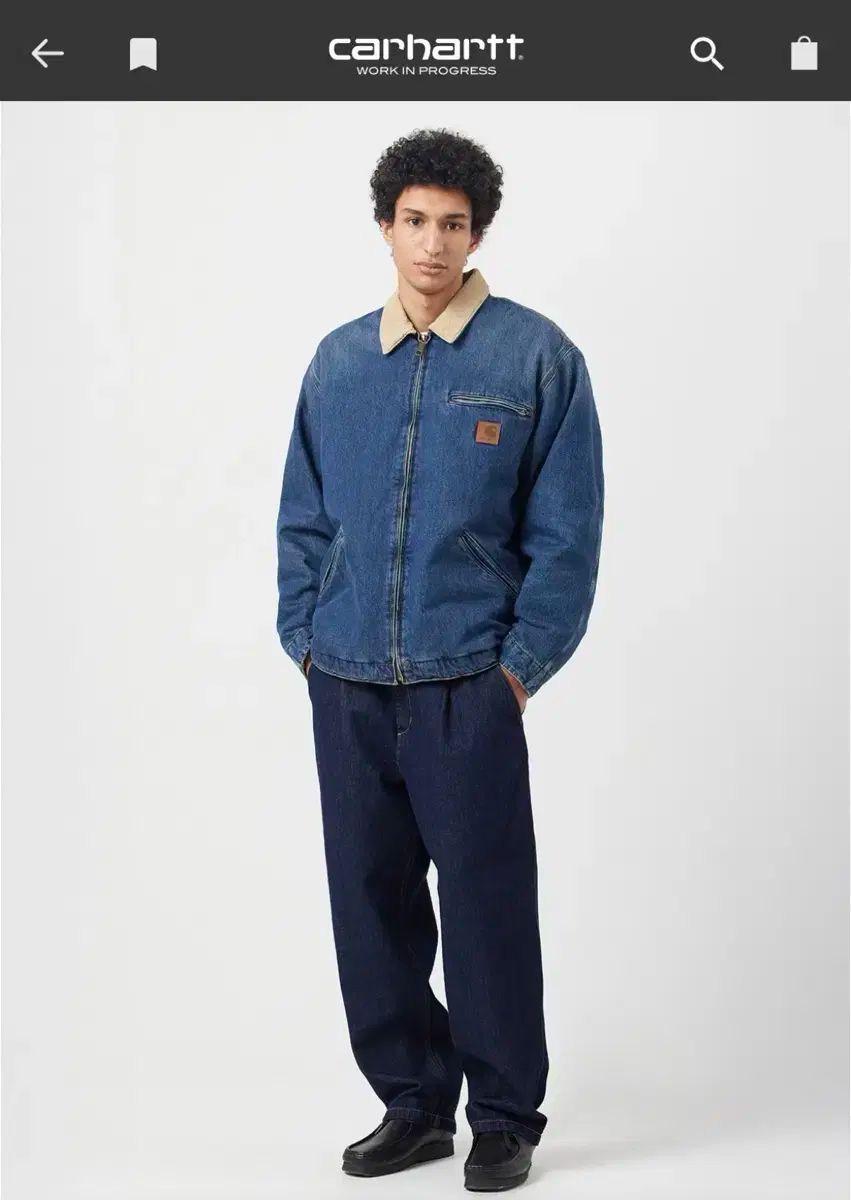 Carhartt カーハート oG デトロイト ジャケット ブルー ダスティ HAMILTON ハミルトン ブラウン ONE ユーズド ウォッシュ KANDAIZUMI_COM