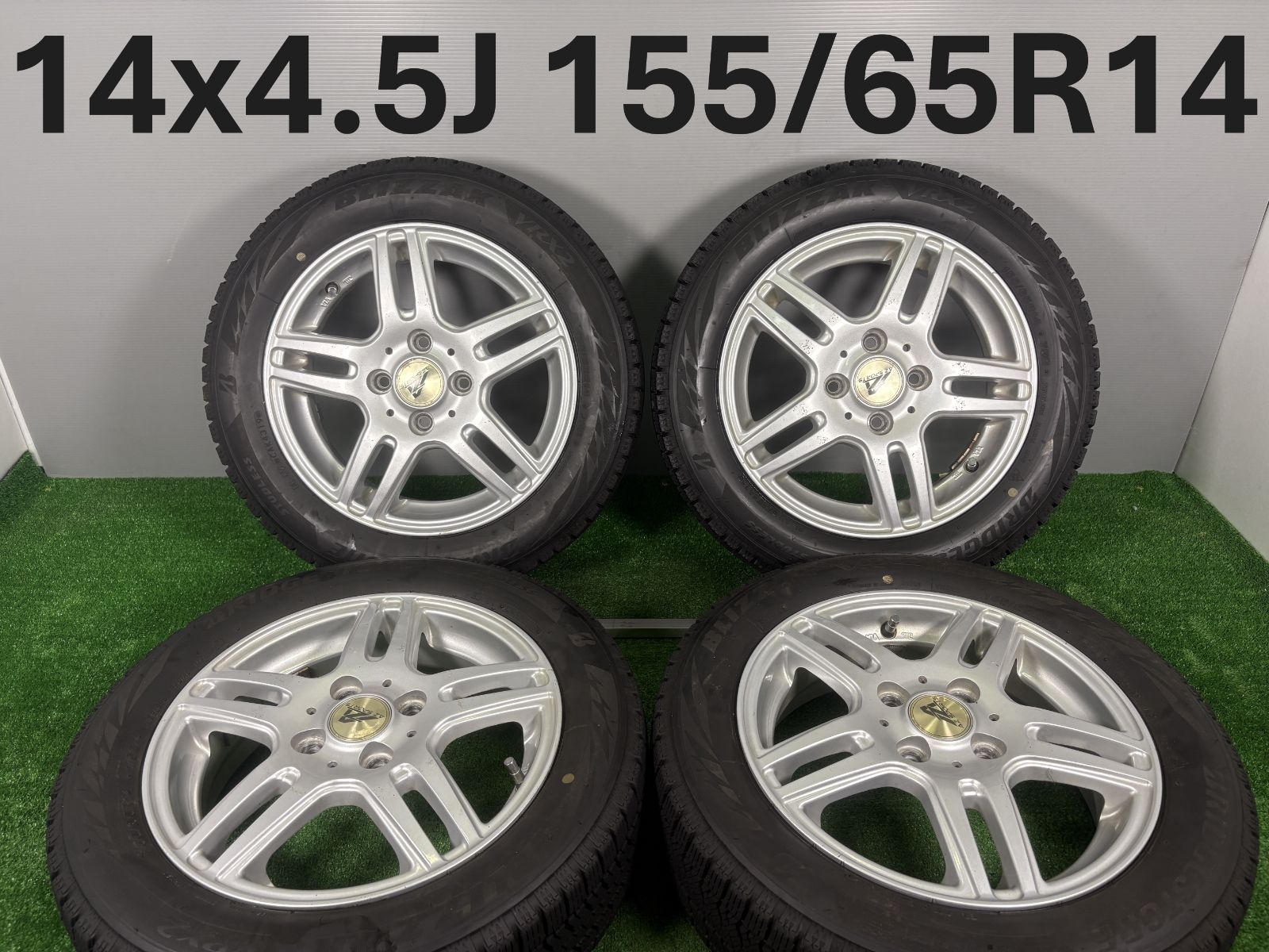 14 x 4 5 J 43 4穴 PCD 100 155 65 R ブリヂストン VRX 2 4本 冬 タイヤ ホイール セット スタッドレス TA 709