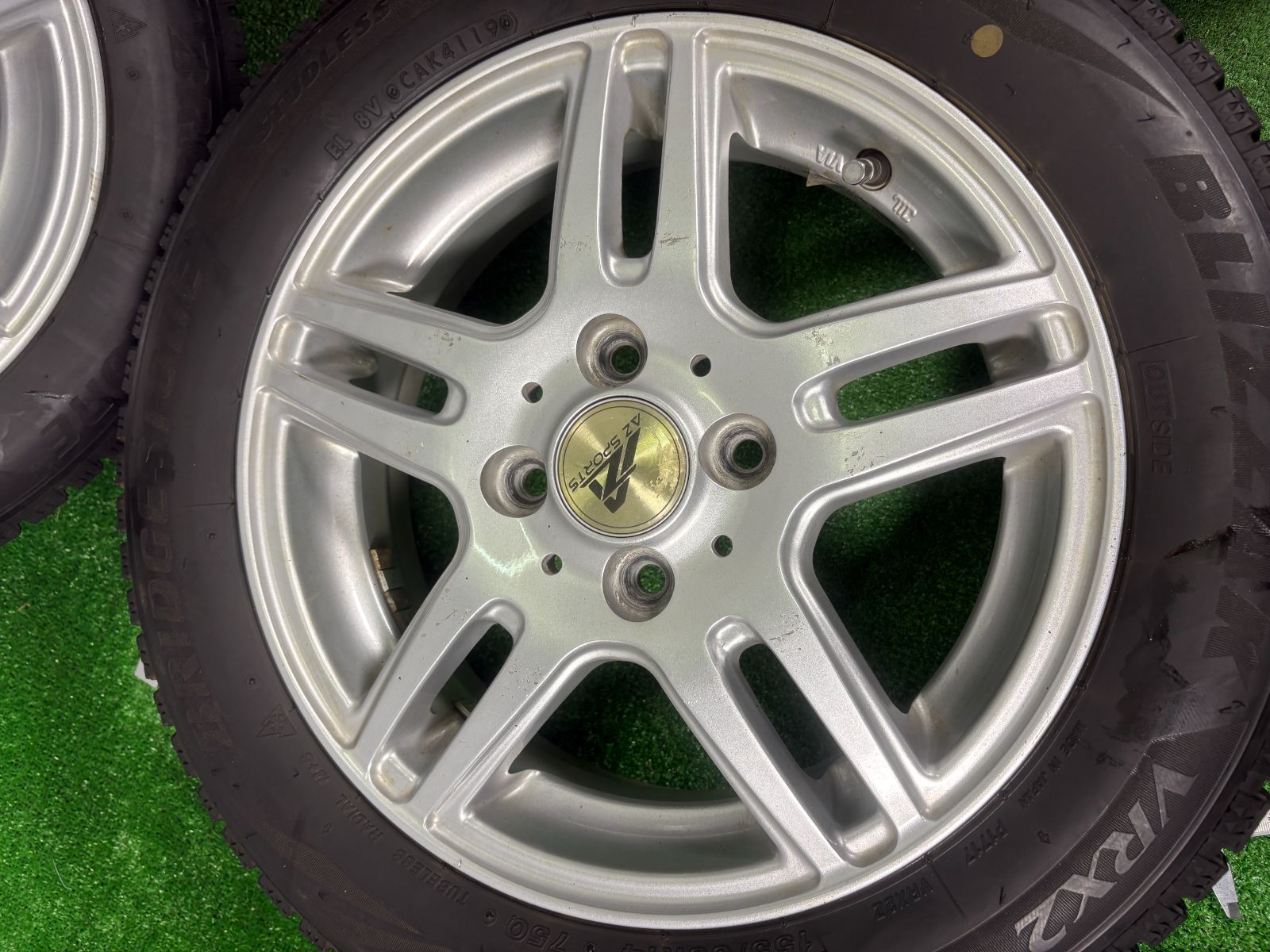 14 x 4 5 J 43 4穴 PCD 100 155 65 R ブリヂストン VRX 2 4本 冬 タイヤ ホイール セット スタッドレス TA 709