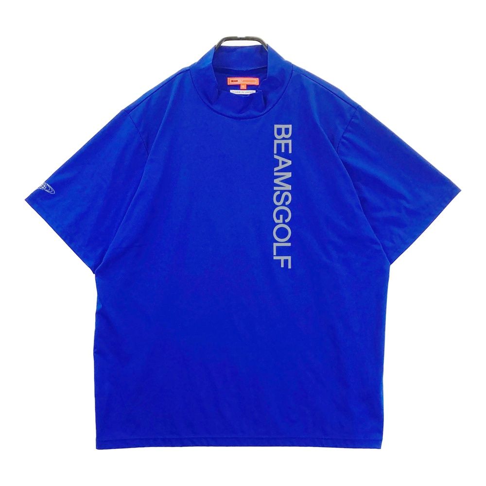 サイズ XL BEAMS GOLF ビームスゴルフ モックネック半袖Tシャツ ブルー系 240101480680 ゴルフウェア メンズ ストスト