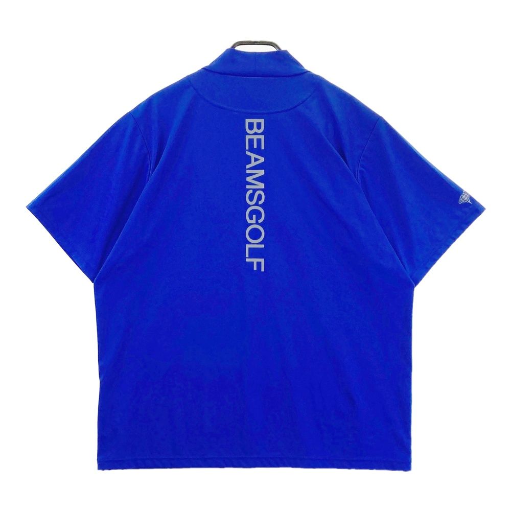 サイズ XL BEAMS GOLF ビームスゴルフ モックネック半袖Tシャツ ブルー系 240101480680 ゴルフウェア メンズ ストスト