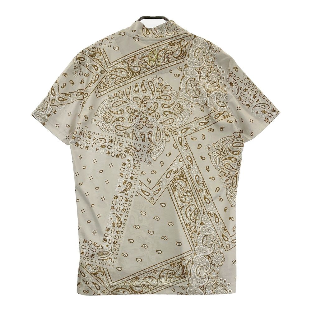 サイズ：4 1PIU1UGUALE3 GOLF ハイネック半袖Tシャツ ペイズリー柄