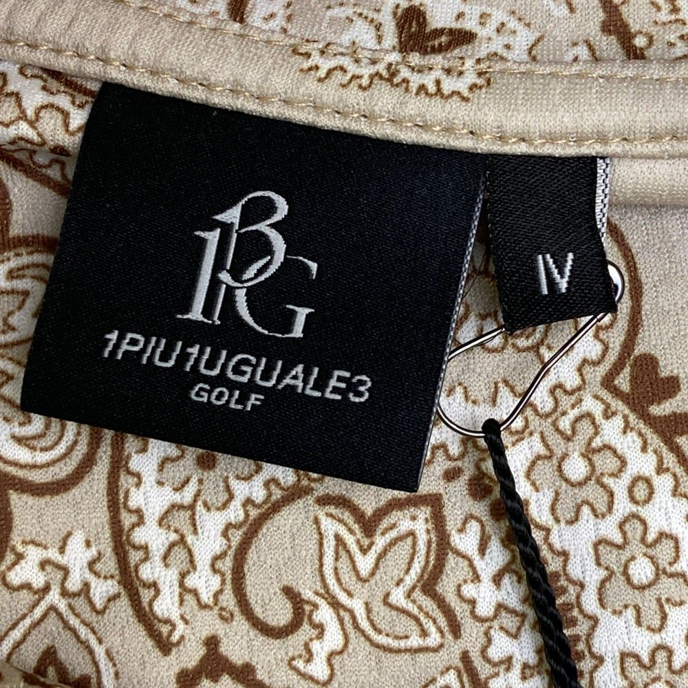 サイズ：4 1PIU1UGUALE3 GOLF ハイネック半袖Tシャツ ペイズリー柄
