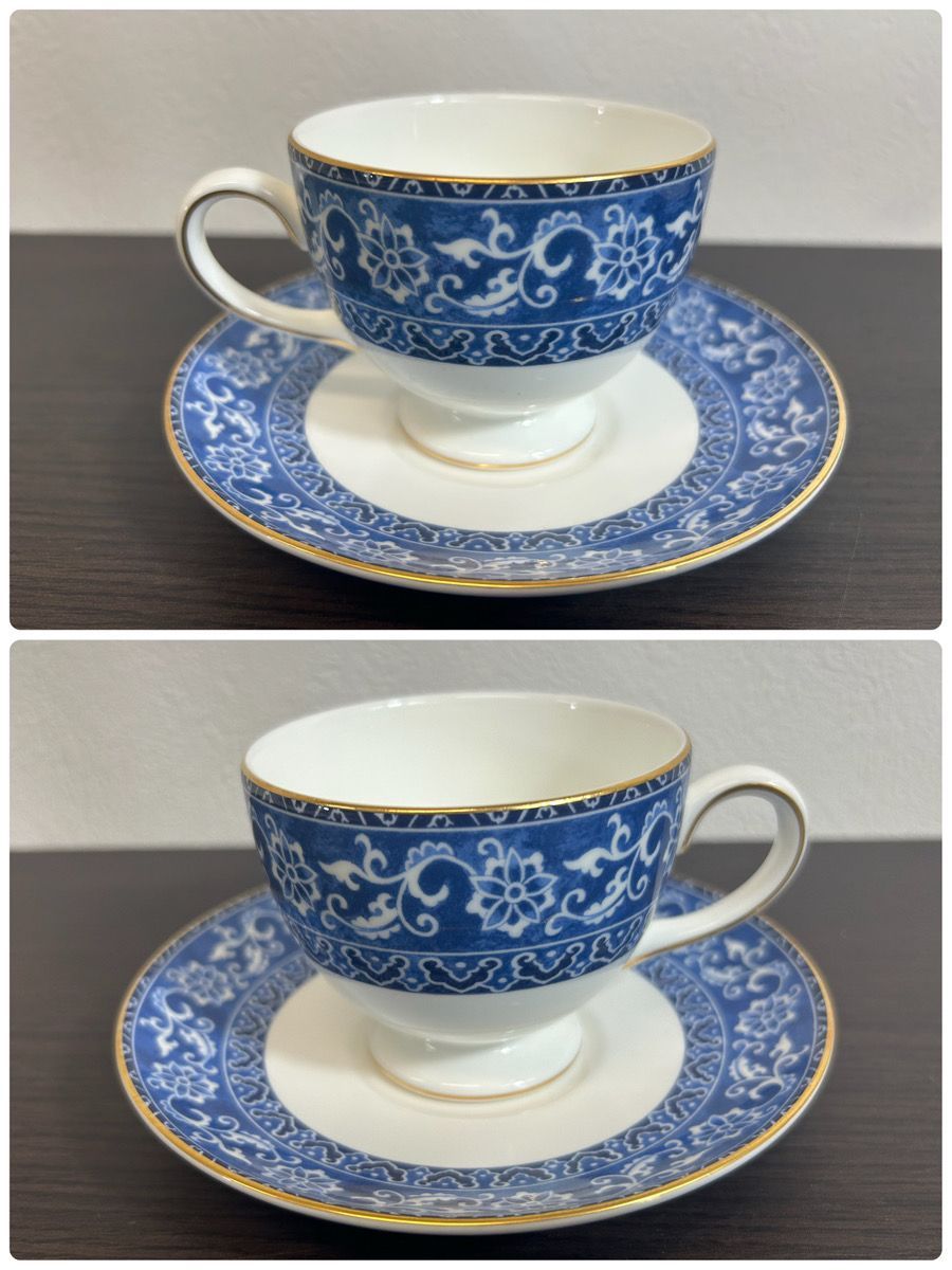 11704 012 WEDG WOOD ウェッジウッド ボカラ カップ ソーサー 2客 ペアセット