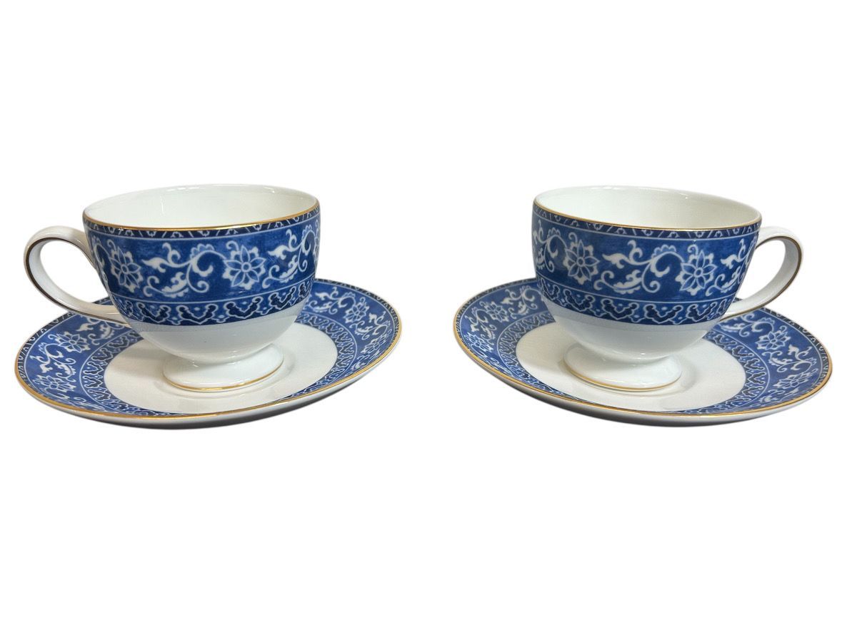 11704-012 WEDG WOOD ウェッジウッド ボカラ カップ-ソーサー 2客 ペアセット