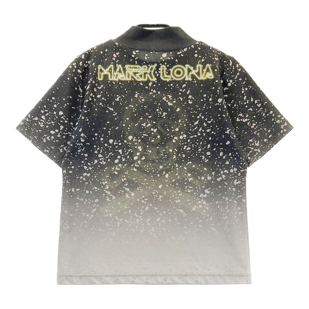 サイズ 36 MARK-LONA マークアンドロナ ハイネック 半袖Tシャツ 総柄 グレー系 240101501329 ゴルフウェア レディース ストスト