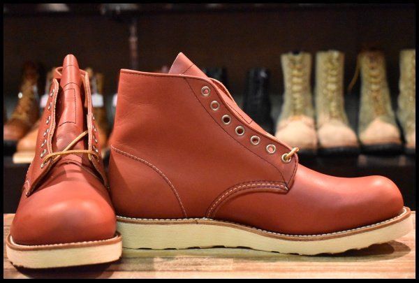 9.5D 犬タグ復刻 19年 レッドウィング 8166 アイリッシュセッター 赤茶 オロラセット ブーツ redwing HOPESMORE GP183
