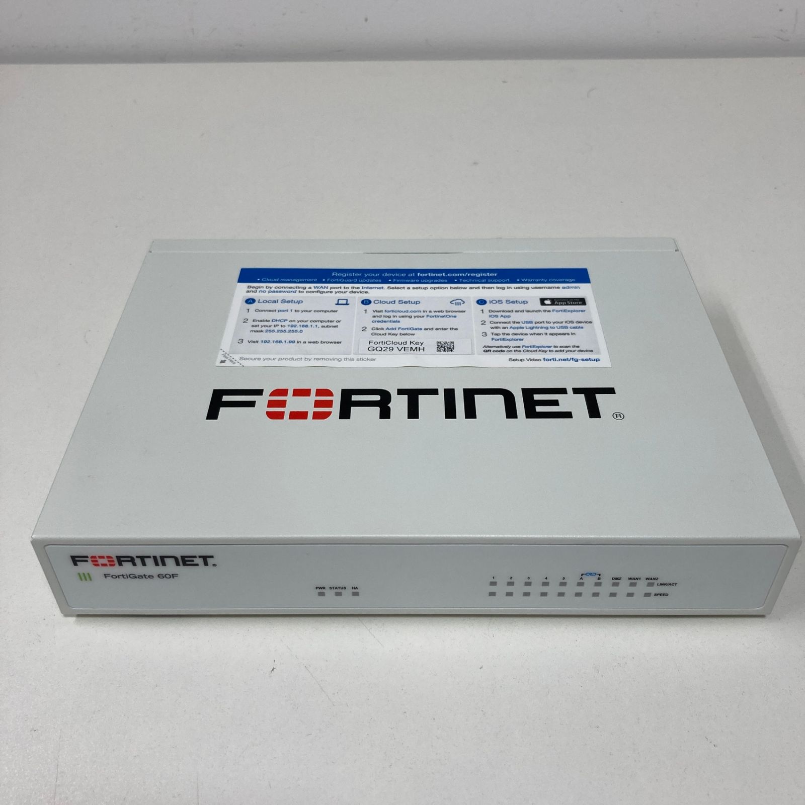 周辺機器 【】FortiGate60F(初期化済み)