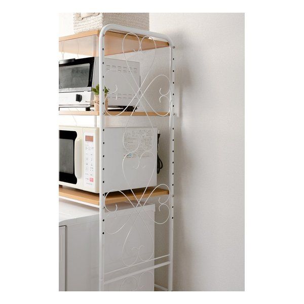 萩原 最新 ハギハラ 冷蔵庫ラック ホワイト 幅58cm KCC-3040WH (2518147)