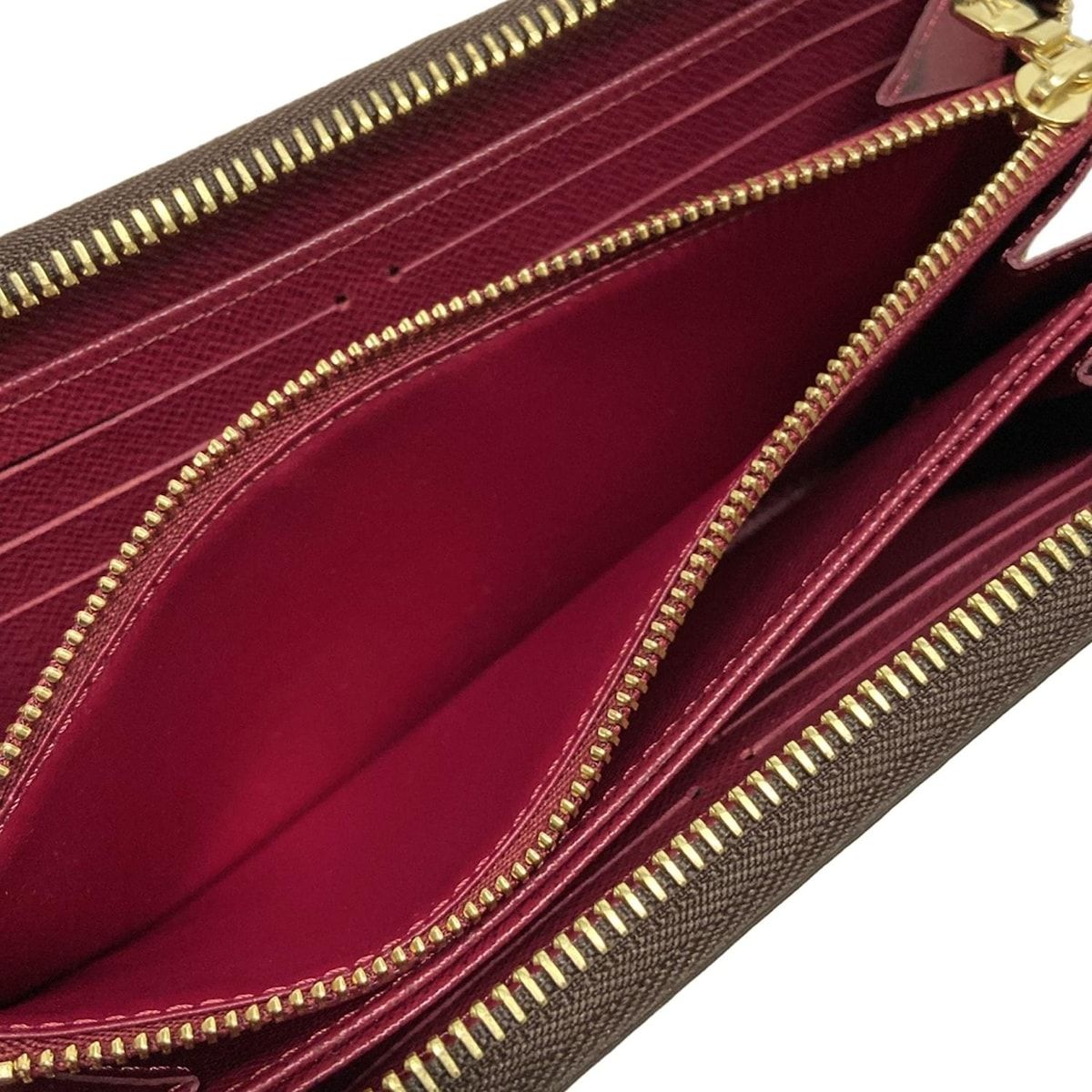 美品】ルイヴィトン モノグラム ジッピー ウォレット フューシャ 長