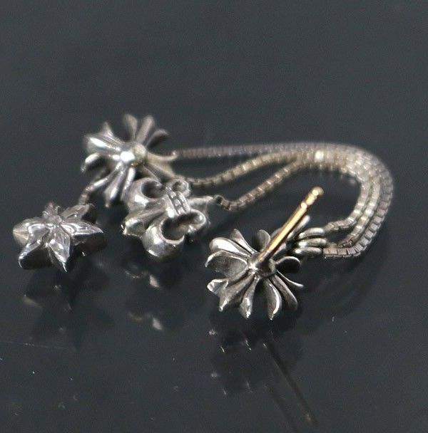 CHROME HEARTS 銀座店 クロムハーツ JOJO ピアス スター×CHプラス×BSフ シルバー SV925 100959 WWW_SHINETEETH_COM