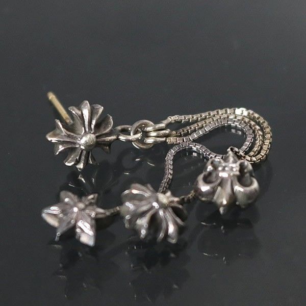 CHROME HEARTS 銀座店 クロムハーツ JOJO ピアス スター×CHプラス×BSフ シルバー SV925 100959
