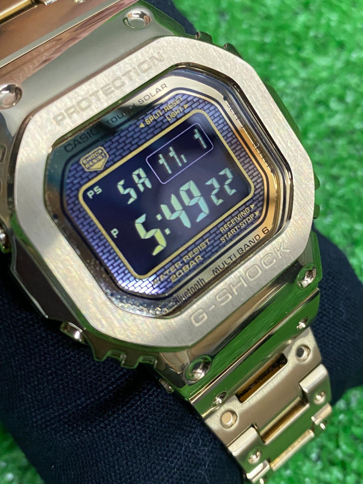  カシオ G SHOCK フルメタル ゴールド GMW B 5000 GD 9 JF 電波ソーラー Biuetooth 使用感少な目 説明書 u 251104_200 腕時計(デジタル) 時計