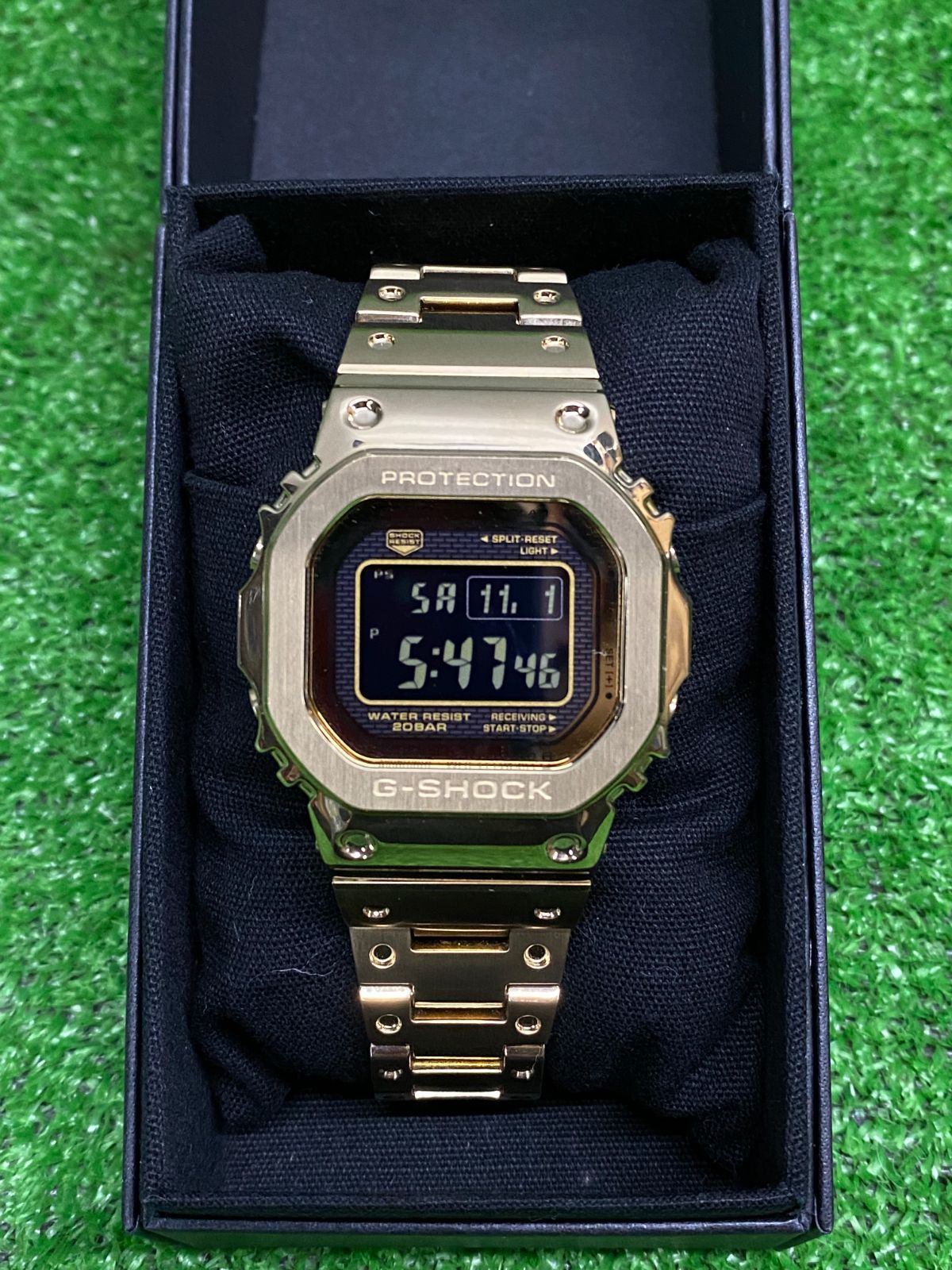カシオ G-SHOCK フルメタル ゴールド GMW-B5000GD-9JF 電波ソーラー Biuetooth 使用感少な目 説明書 u251104_200