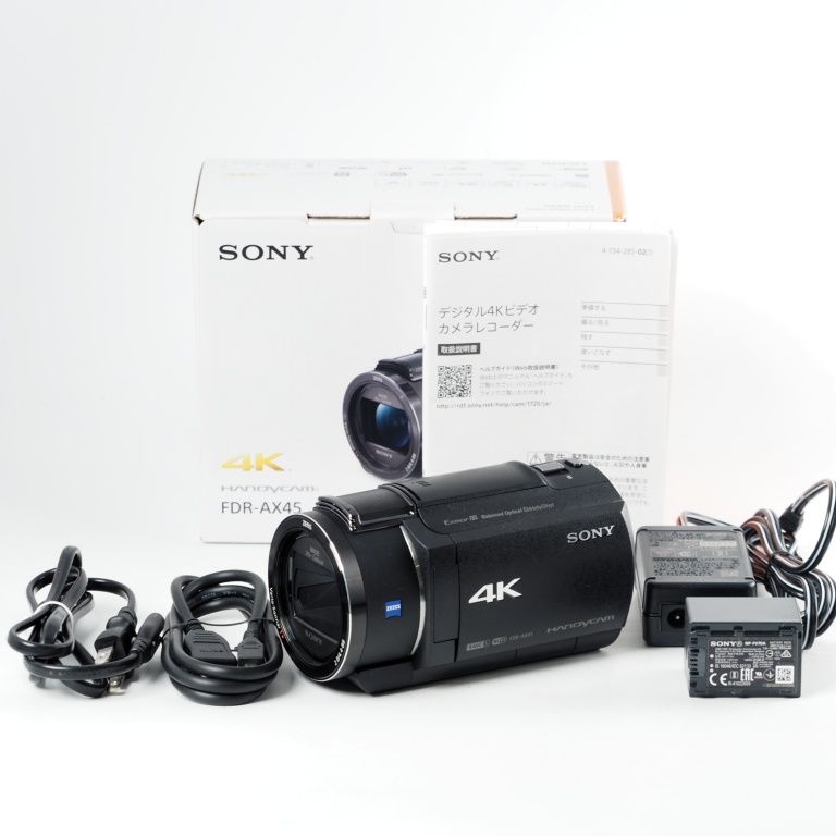 SONY ソニー デジタルビデオカメラ Handycam FDR AX 45 4 K 64 GB 光学20倍 ブラック 13838