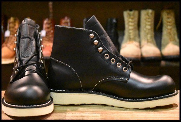 6.5D 犬タグ復刻 19年 レッドウィング 8165 アイリッシュセッター 黒 ブラッククローム 編み上げ ブーツ redwing HOPESMORE GP185