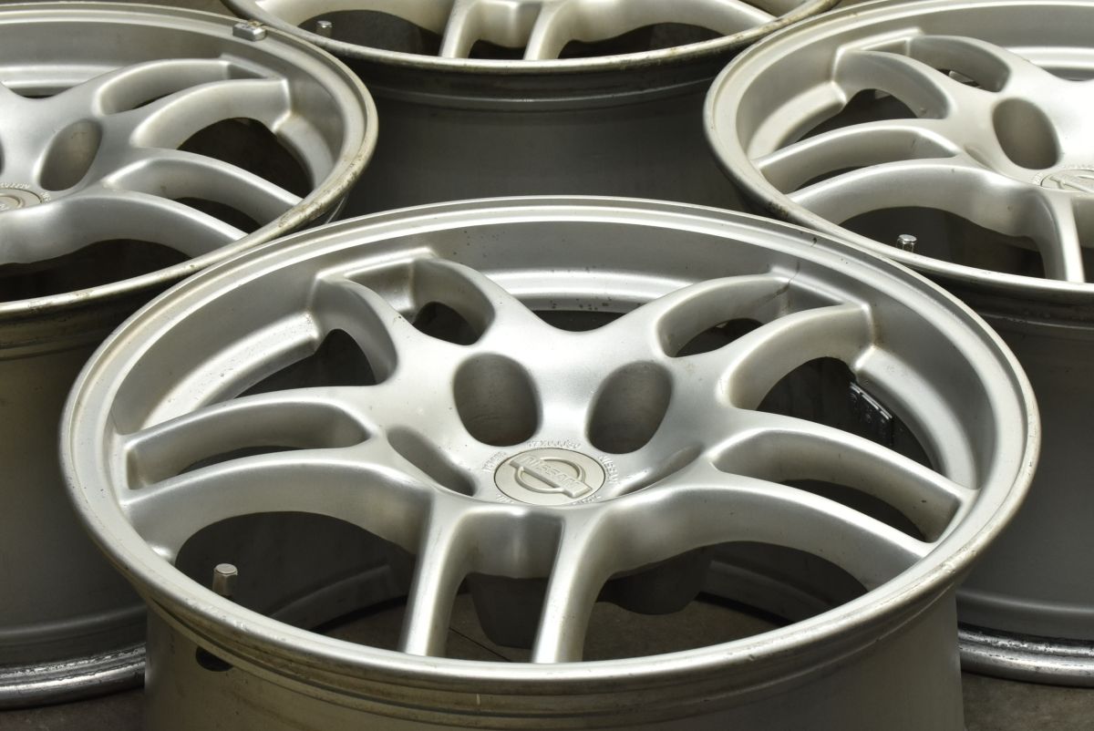 鍛造 ニッサン BCNR 33 スカイライン GT R 17 in 9 JJ 30 PCD 114 3 4本セット フェアレディZ シルビア 流用 ノーマル戻し