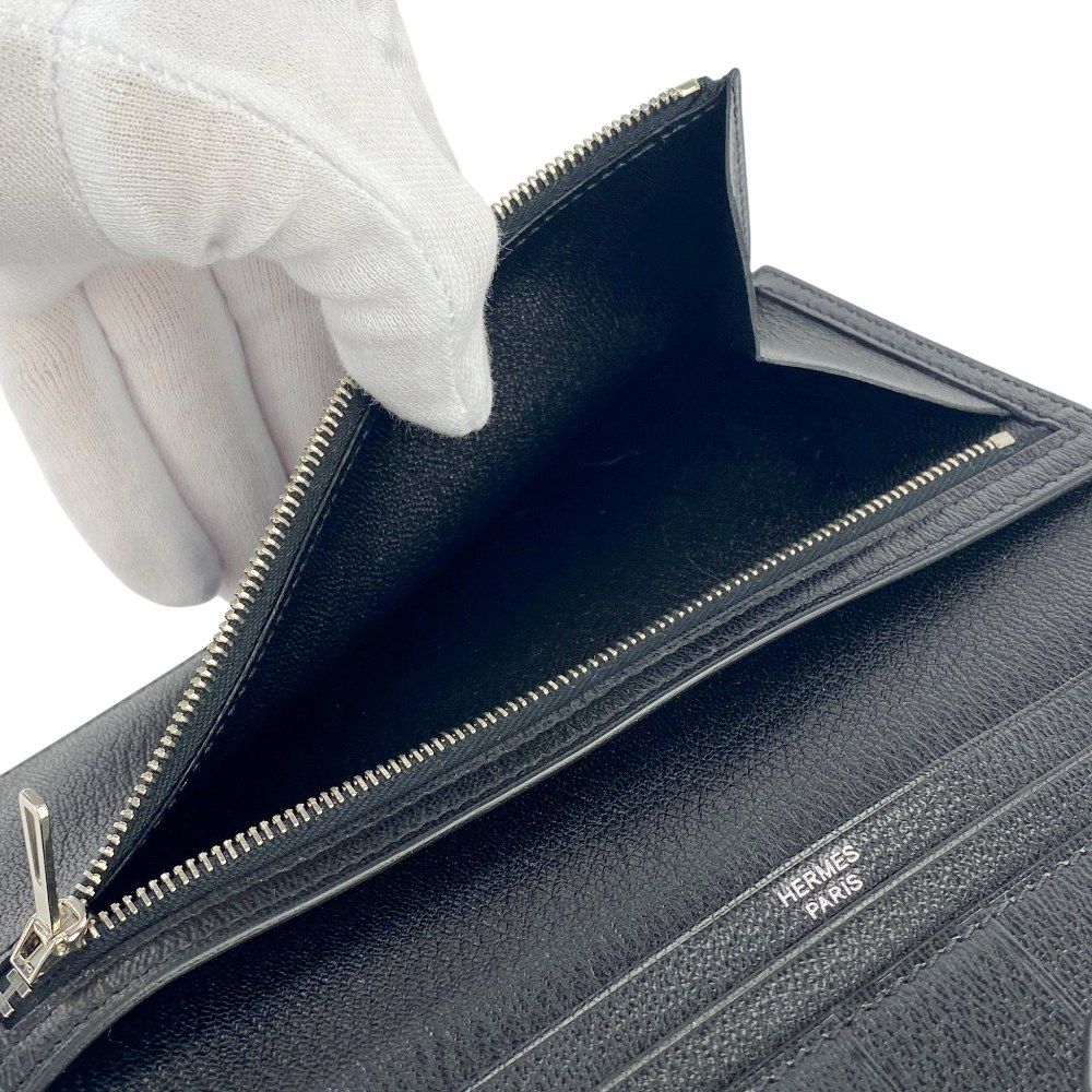 □美品□ エルメス ベアンスフレ 長財布 ウォレット クロコ  