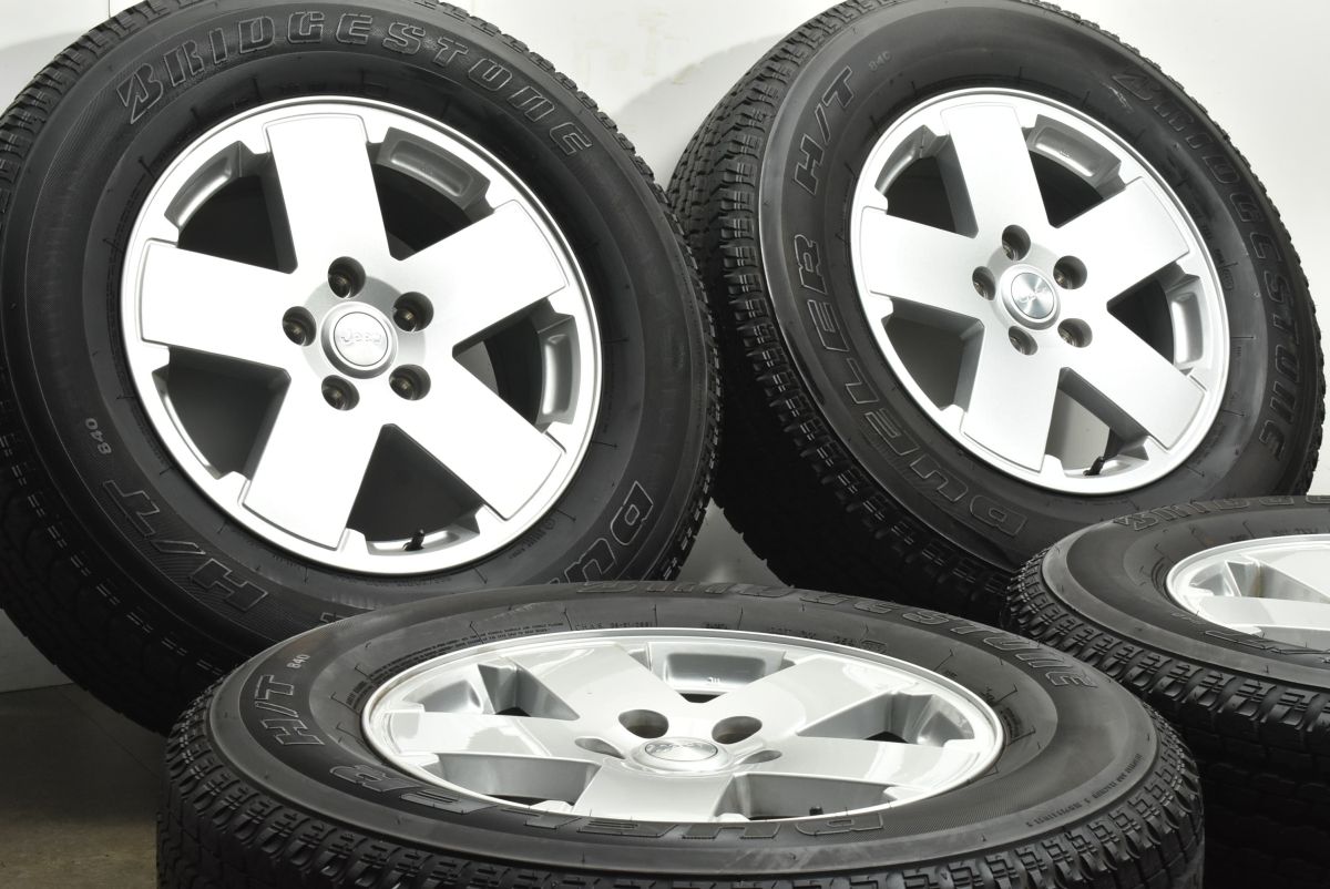 ジープ JK ラングラー アンリミテッド スポーツ 18 in 7 5 J 44 45 PCD 127 ブリヂストン デューラーH T 840 255 70 R