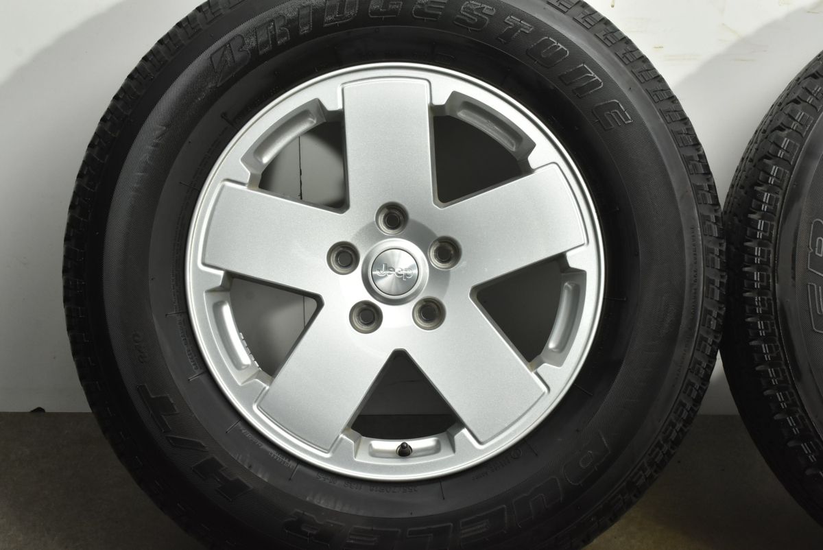  ジープ JK ラングラー アンリミテッド スポーツ 18 in 7 5 J 44 45 PCD 127 ブリヂストン デューラーH T 840 255 70 R 18インチ タイヤ ホイールセット