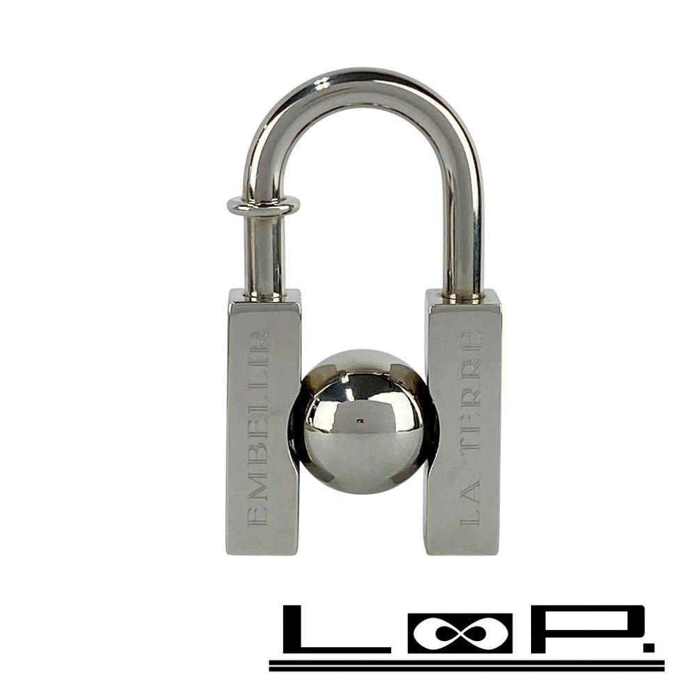 エルメス 2001年 地球 カデナ バッグ チャーム SS シルバー 箱 456053 8