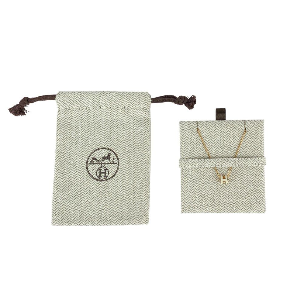 □新同□ エルメス ミニ ポップアッシュ ネックレス アクセサリー GP  