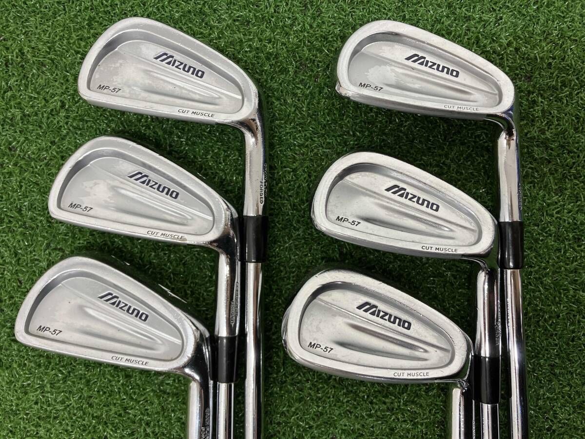 アイアンセット MIZUNO MP-57 CUT MUSCLE GRAIN FLOW FORGED 6本セット 5-9 P TRUE TEMPER Dynamic G S200 男性 右利き ゴルフ ミズノ