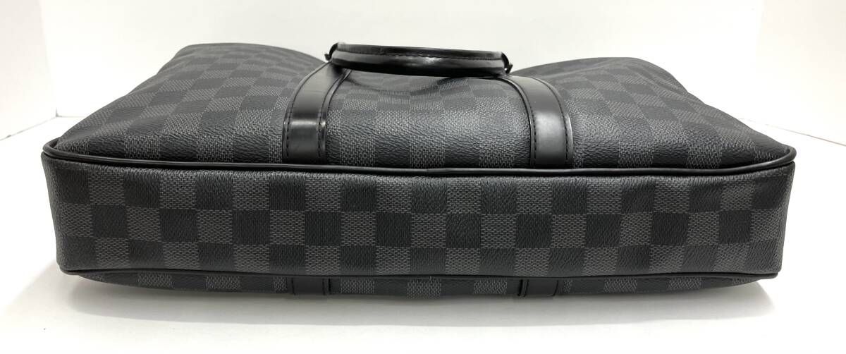 鑑定書付き LOUIS VUITTON ルイ ヴィトン ダミエ グラフィット PDV バンドリエール PM ブリーフケース ビジネスバッグGI3196 N41478 DECORATOM_COM_BR