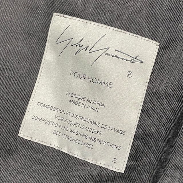  24 AW YOHJI POUR HOMME C S NEP ST FOOD VEST フードベスト サイズ2 グレー系 ヨウジヤマモト その他 小物