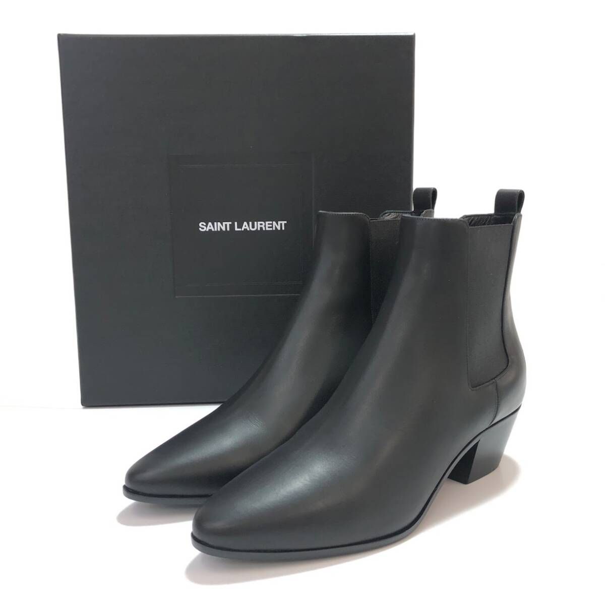 SAINT LAURENT サンローラン サイドゴアブーツ クラシック 441784 DWC00 ブラック 37 24.0㎝相当 鑑定済み