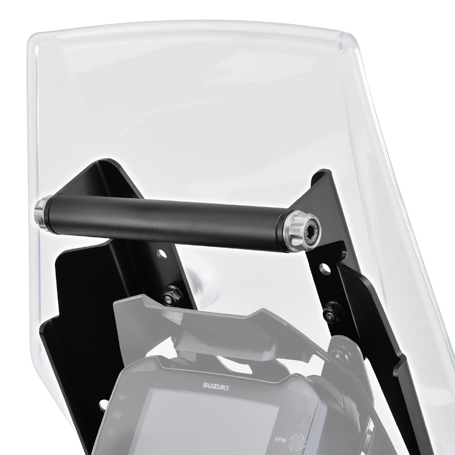 デイトナ Daytona Vストローム250 17-23 スクリーン スクリーンオフセットブラケット アッシュシルバー クランプバー付き 16803