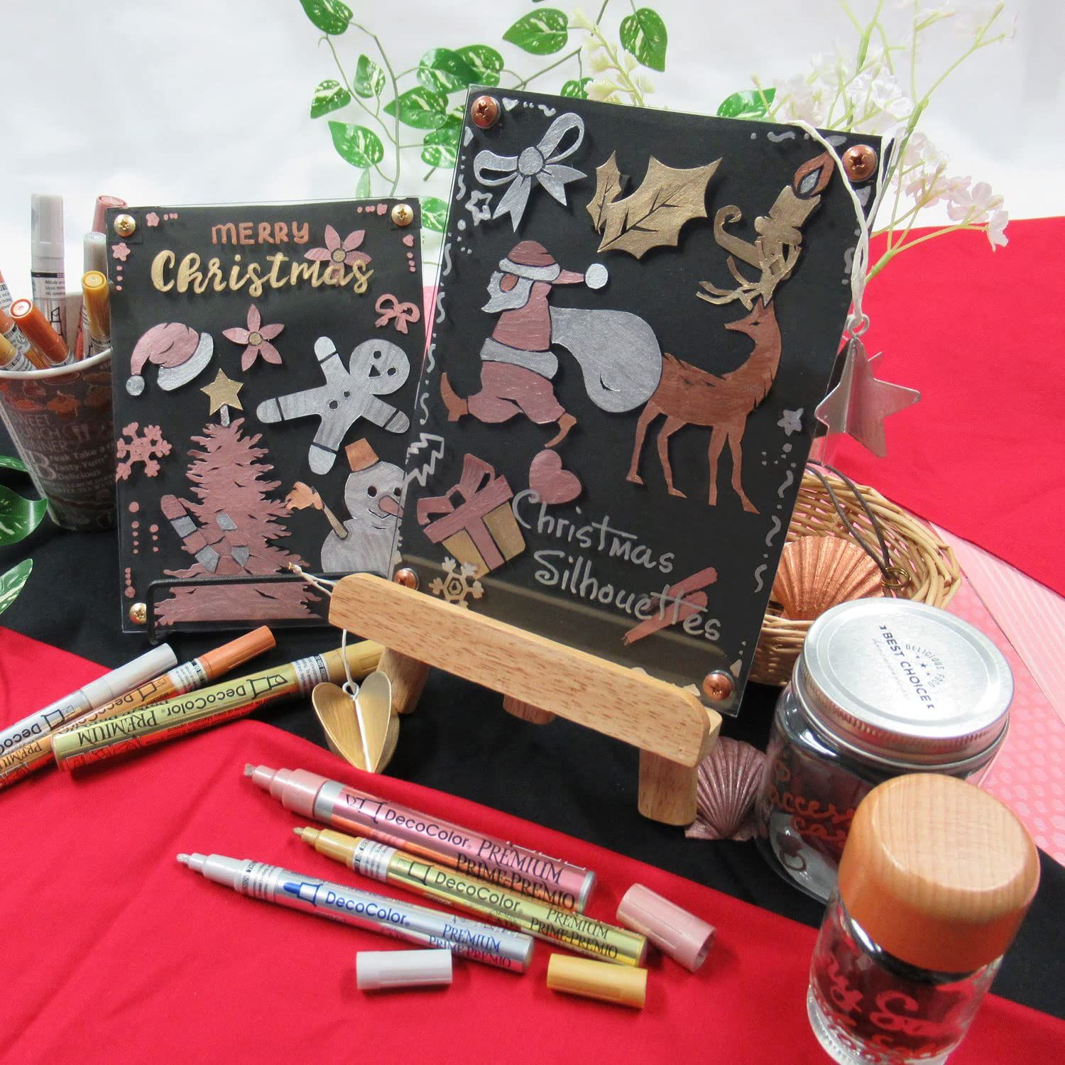  マービー 油性顔料マーカー デコ セット 細字 240 4 N マーカー マーカー 蛍光ペン