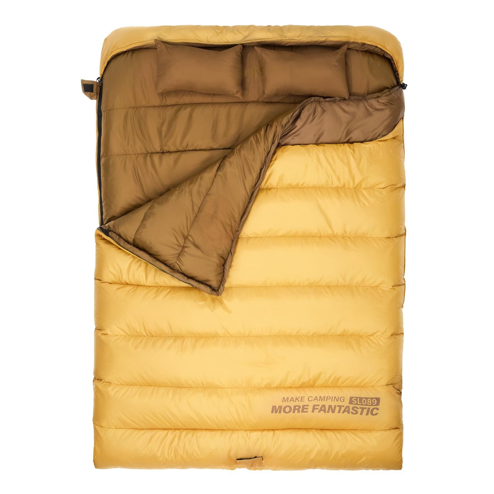 BISINNA キャンプ寝袋 二人用 コンパクト アウトドアシュラフ 封筒型