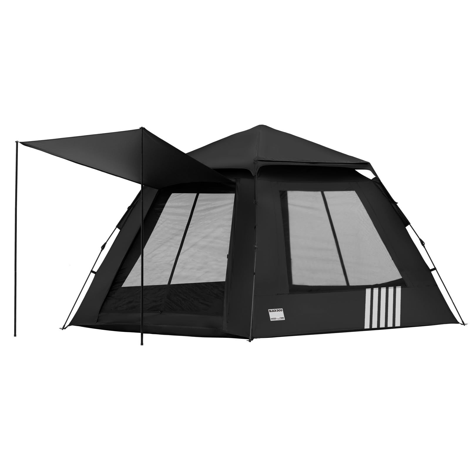 公式 BLACKDOG ワンタッチテント 閑居2.4-TB BU素材 アウトドアキャンプ 設営簡単 uvカット 自立式 2重層 耐水圧3000mm UVカット 設営簡単 防風 防水 防虫対策 メッシュ窓付き 通気性に優れ お花見 防災用