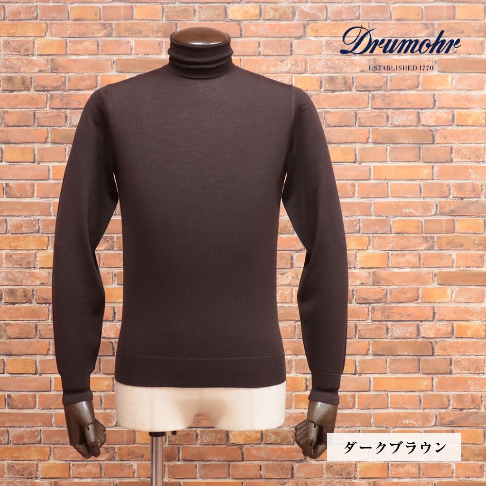 24秋冬/Drumohr/52サイズ/タートルネック ニット D0D104 スーパー140's