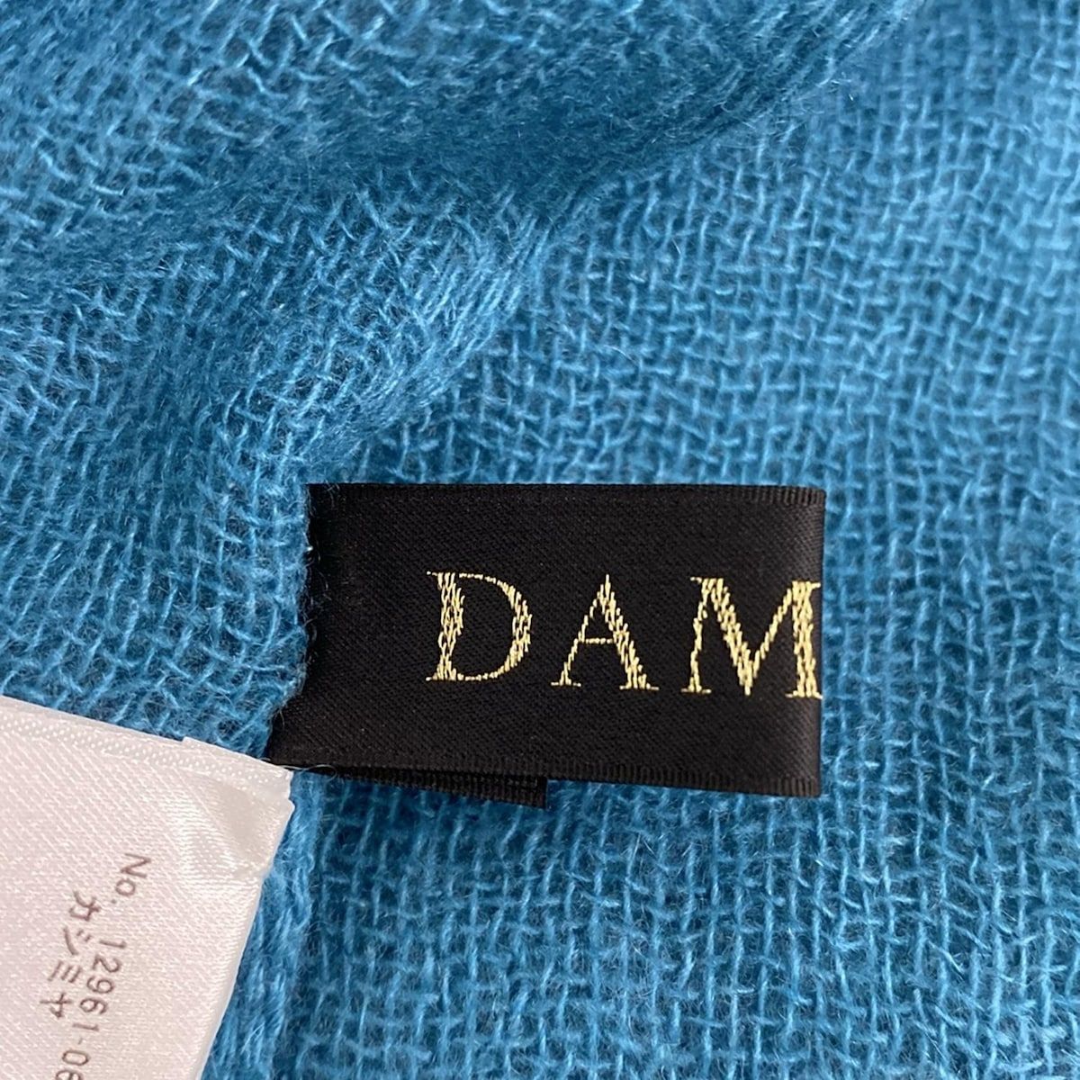 DAMAcollection ダーマ ストール ショール - ブルーグリーン カシミヤ