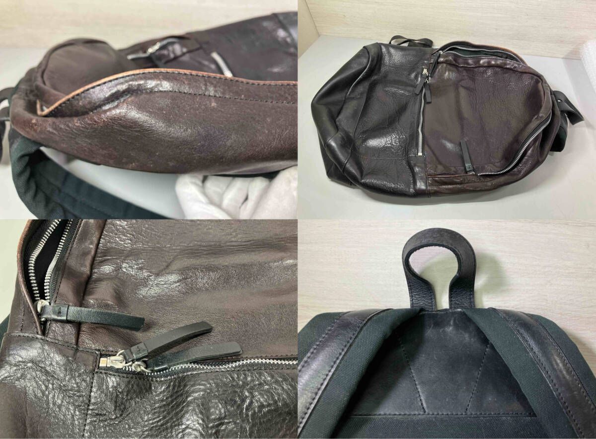 PORTER こげ茶 レザー リュック