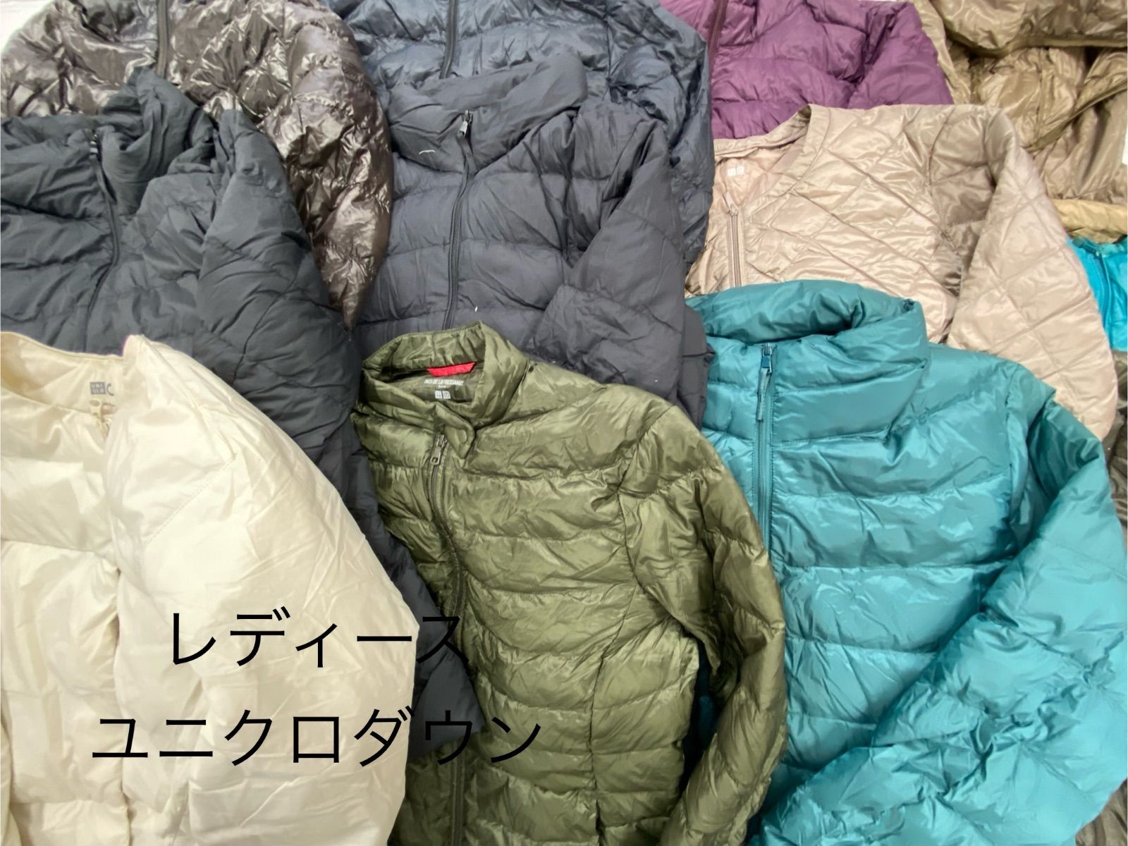 S195 レディース ユニクロダウン おまとめ 12点 ジップアップ ライトダウン