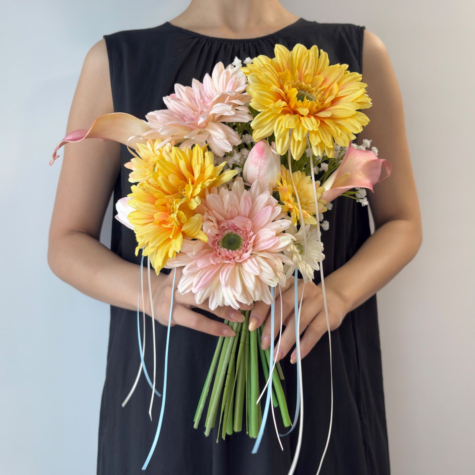 104. ブートニア付 ウェディングブーケ アーティフィシャルフラワー造花