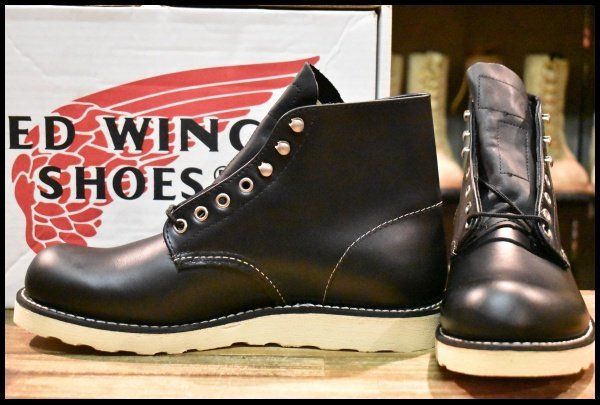9D ♥ 犬タグ復刻 19年 レッドウィング 8165 アイリッシュセッター ブラッククローム プレーントゥ ブーツ redwing HOPESMORE GP188