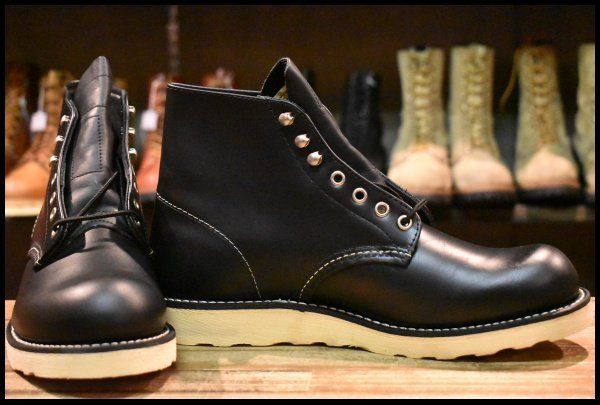 9D 犬タグ復刻 19年 レッドウィング 8165 アイリッシュセッター ブラッククローム プレーントゥ ブーツ redwing HOPESMORE GP188