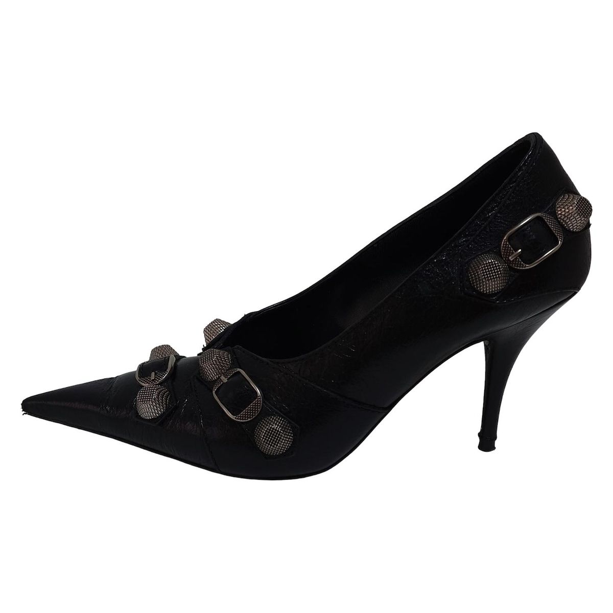 BALENCIAGA(バレンシアガ) パンプス 37 レディース - 黒 スタッズ