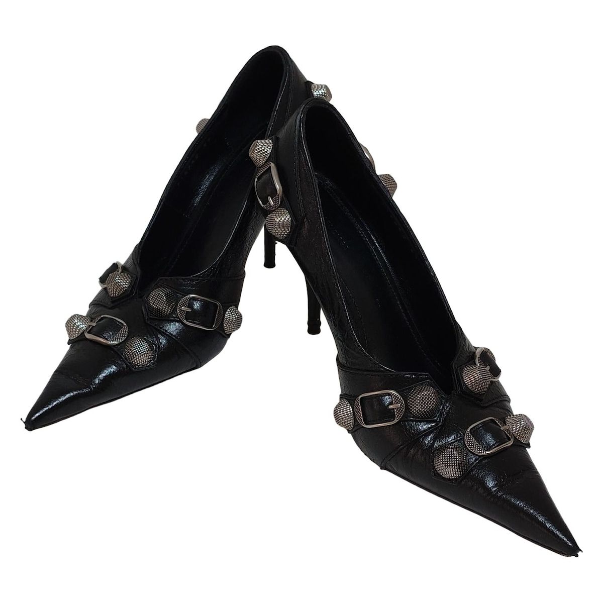 BALENCIAGA(バレンシアガ) パンプス 37 レディース - 黒 スタッズ