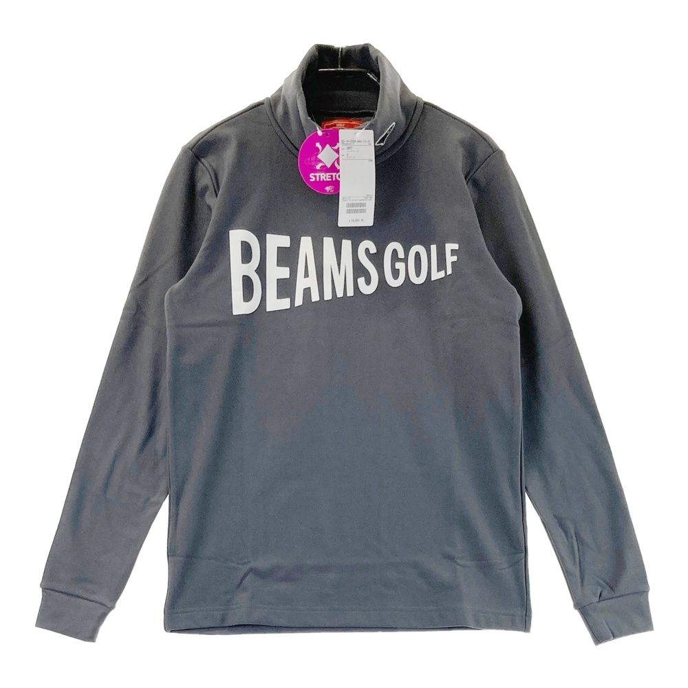 サイズ S BEAMS GOLF ビームスゴルフ タートルネック 長袖Tシャツ ワッペン グレー系 240101549103 ゴルフウェア メンズ ストスト
