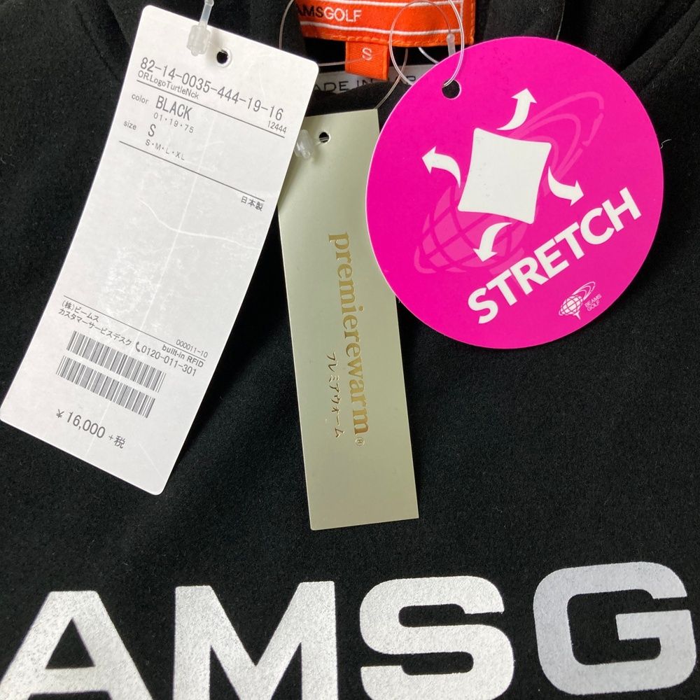 サイズ S BEAMS GOLF ビームスゴルフ タートルネック 長袖Tシャツ ワッペン ブラック系 240101549106 ゴルフウェア メンズ ストスト LLC-HASEGAWATOSO_COM