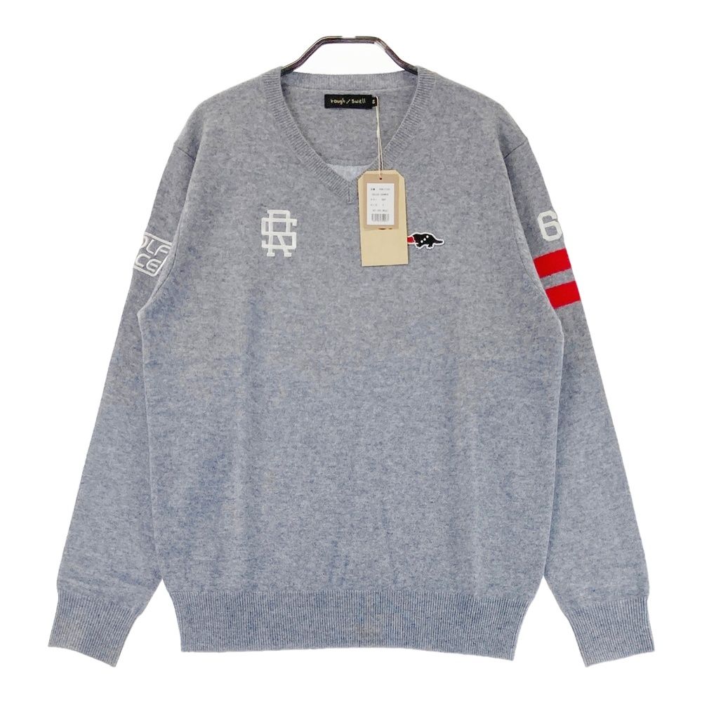 サイズ S ROUGH-SWELL ラフアンドスウェル ニットセーター カシミヤ グレー系 240101549129 ゴルフウェア メンズ ストスト