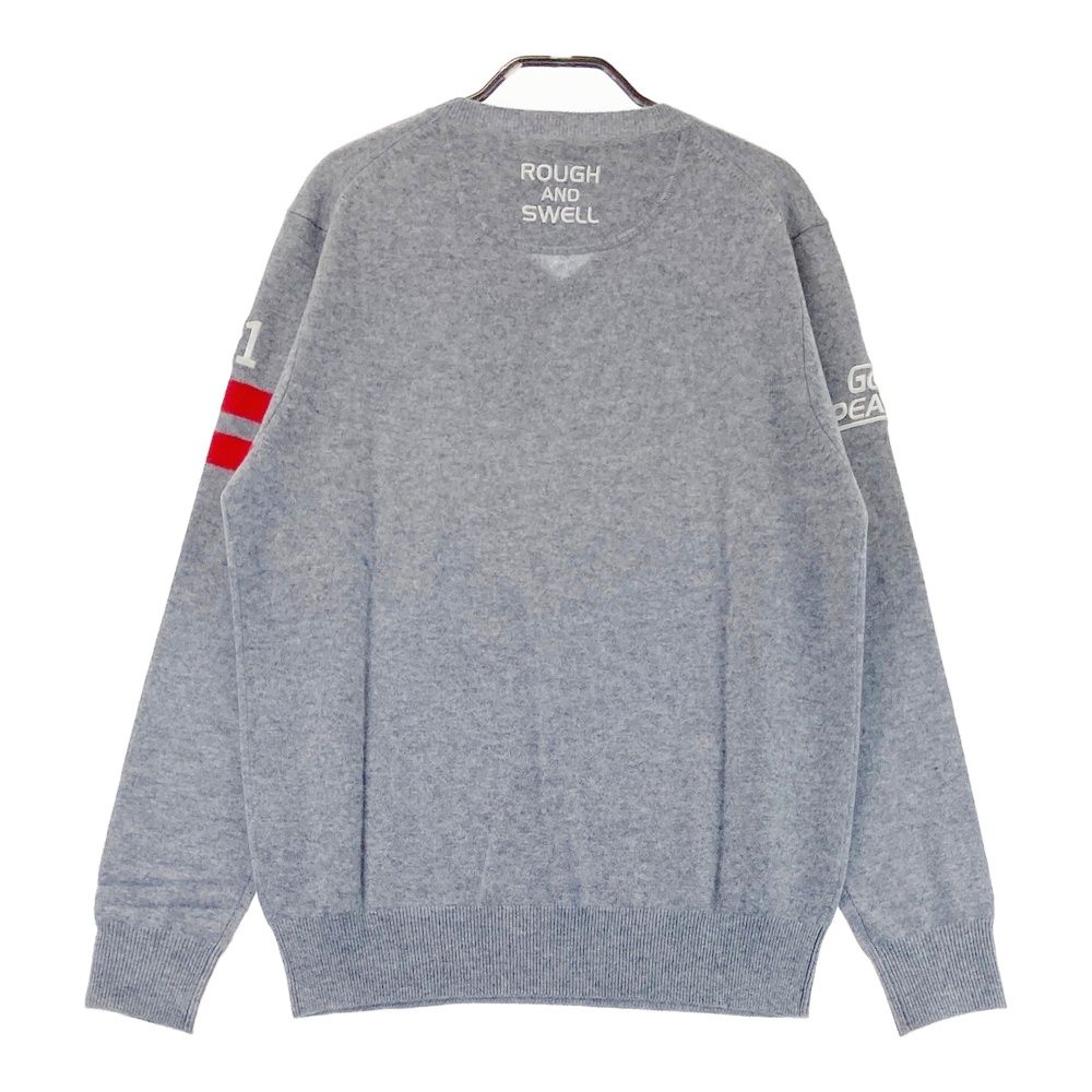 サイズ S ROUGH-SWELL ラフアンドスウェル ニットセーター カシミヤ グレー系 240101549129 ゴルフウェア メンズ ストスト